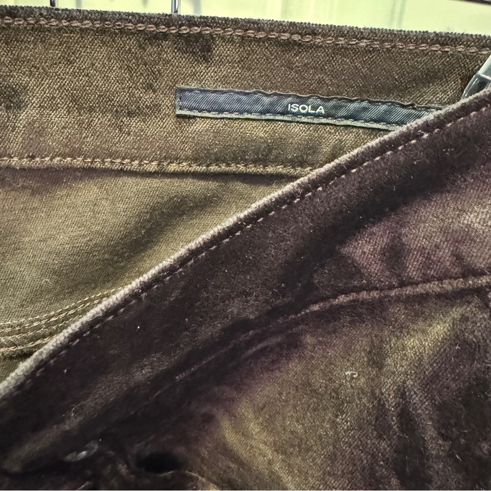 Citizens Of Humanity Isola Corduroy Boot Cut Plush Velvet Black Brown $248.00 - Picture 6 of 11